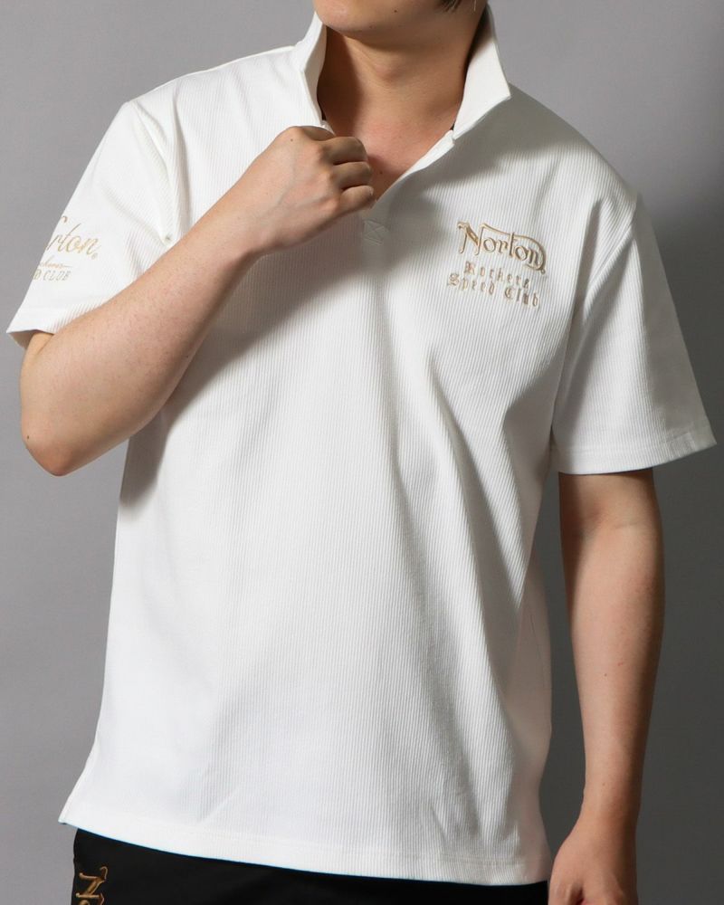 ホワイト：178cm/75kg(Lサイズ着用)