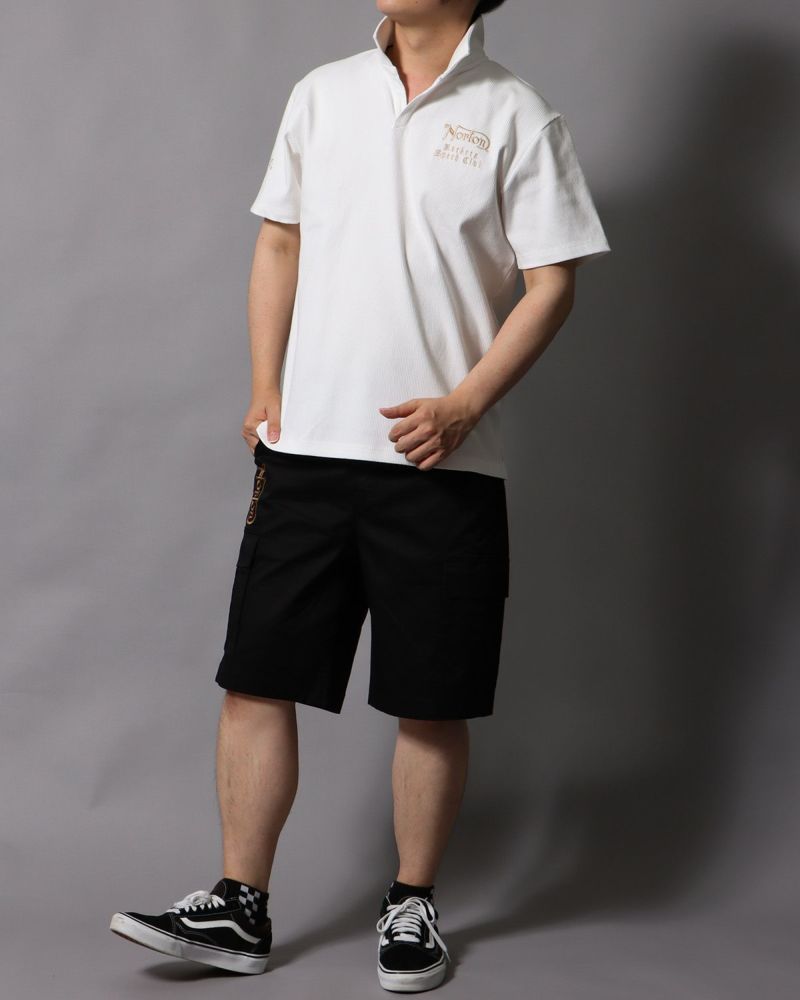 ホワイト：178cm/75kg(Lサイズ着用)