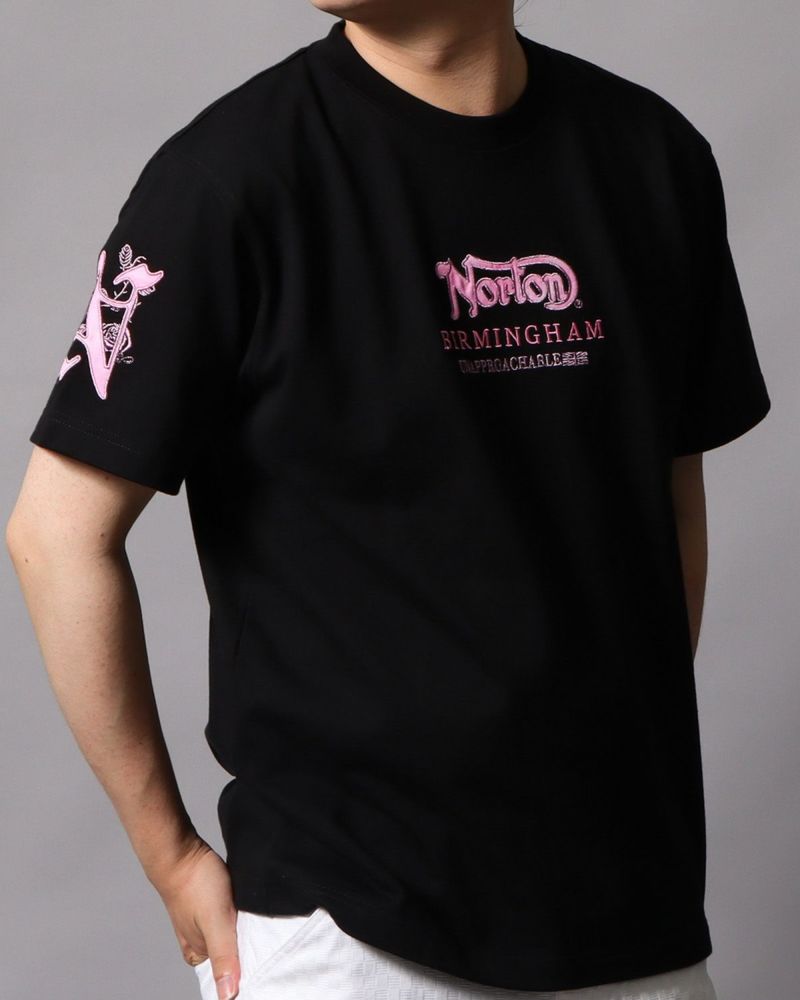 BARROWのロゴが入ったピンクのTシャツ！男女兼用、サイズはSサイズ。 ジュニア(ガールズ) CREW 半袖Tシャツ 「定番」 G1620002-PK