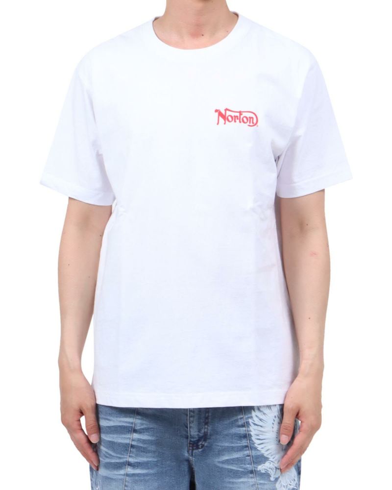 ホワイト：174cm62kg(Lサイズ着用)