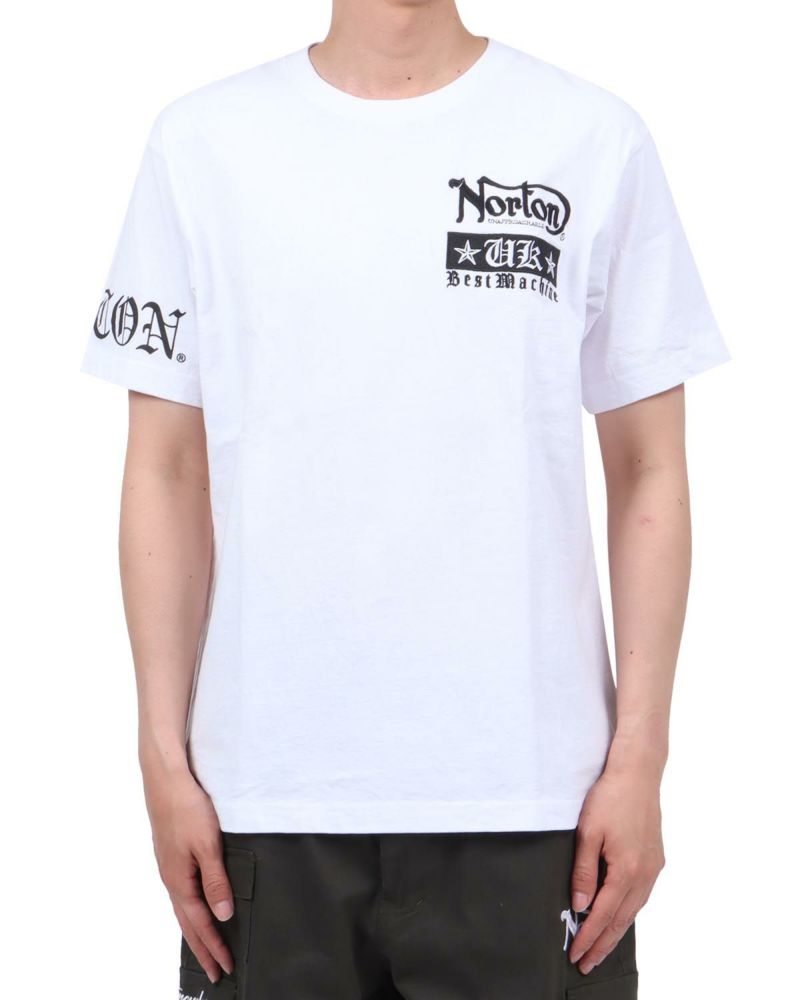 ホワイト：174cm62kg(Lサイズ着用)