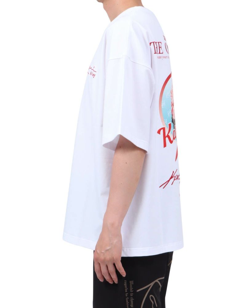 ホワイト：174cm62kg(Lサイズ着用)