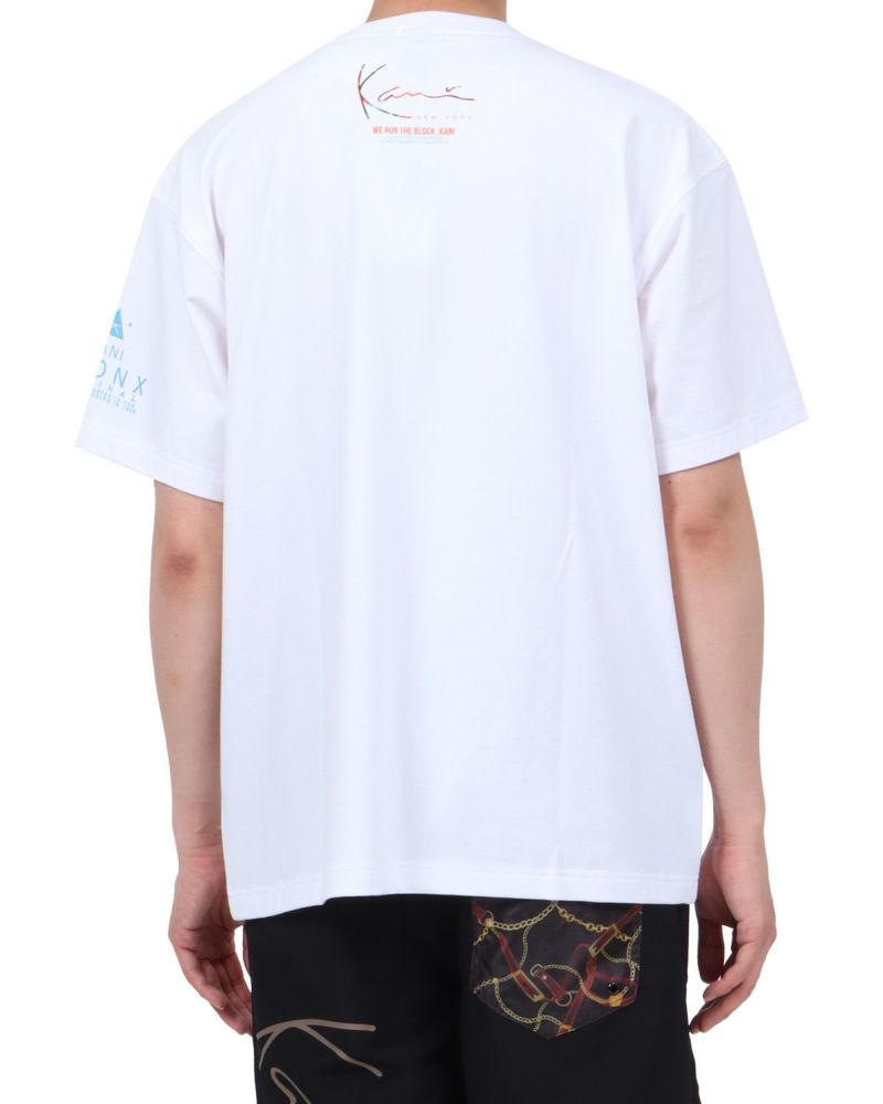 ホワイト：174cm62kg(Lサイズ着用)