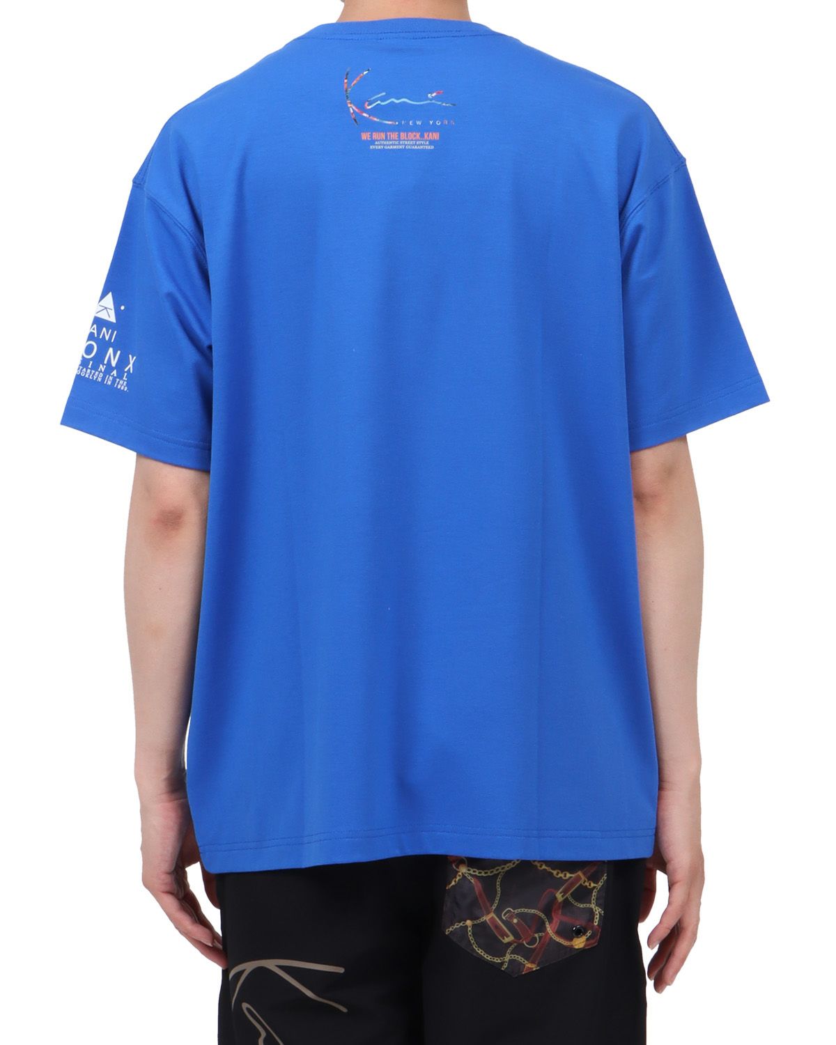 ブルー：174cm62kg(Lサイズ着用)