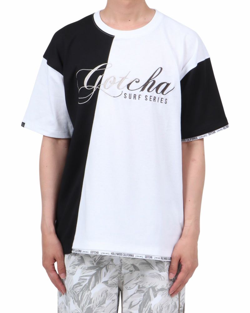 ホワイト：174cm62kg(Lサイズ着用)