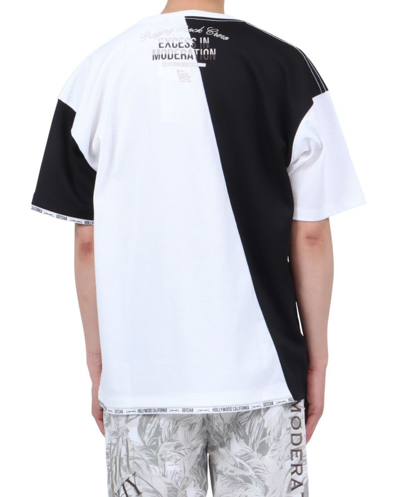 ホワイト：174cm62kg(Lサイズ着用)