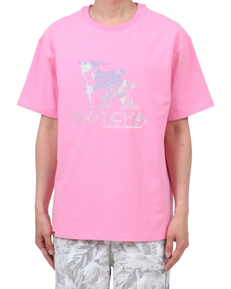 ピンク：174cm62kg(Lサイズ着用)