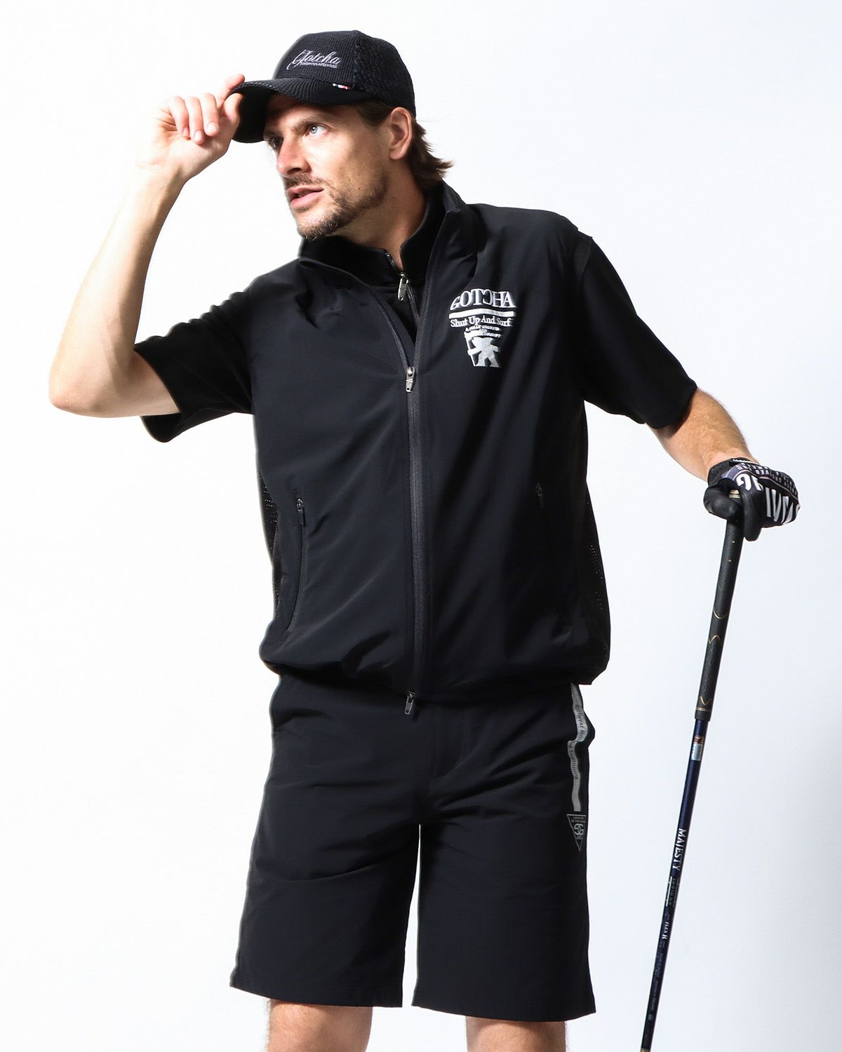 ブラック：183cm/70kg(Lサイズ着用)