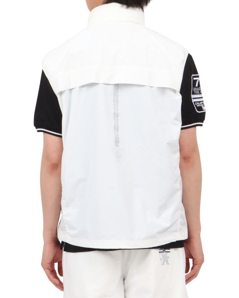 ホワイト：174cm62kg(Lサイズ着用)