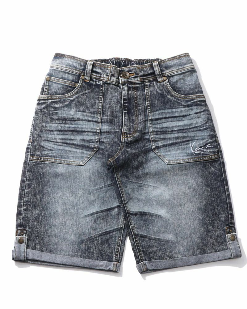 Karl Kani] ストレッチ ロールアップ デニムショーツ | PEET
