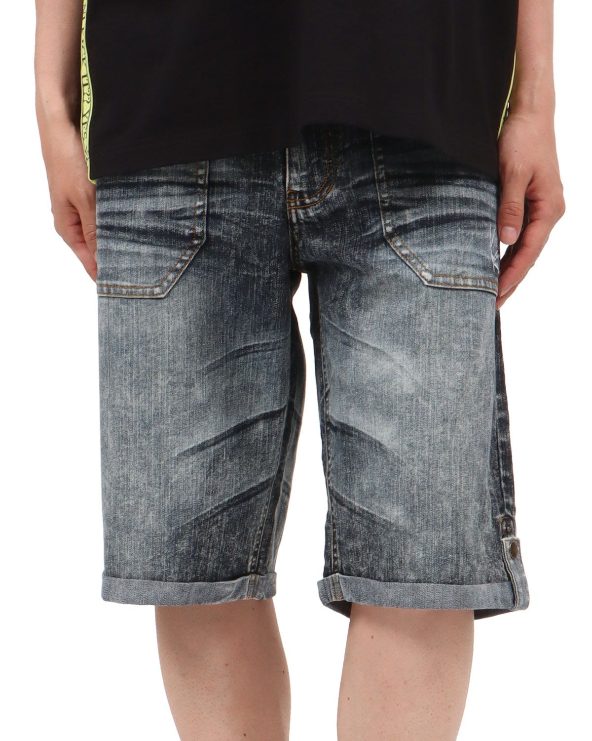 インディゴ：174cm62kg(Mサイズ着用)