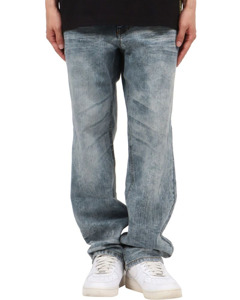 インディゴ：174cm62kg(Mサイズ着用)