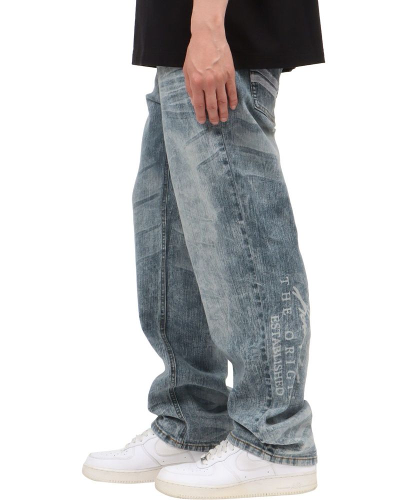 インディゴ：174cm62kg(Mサイズ着用)