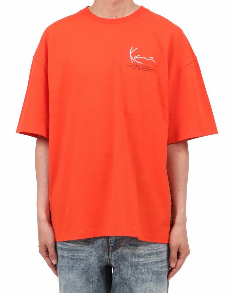 オレンジ：174cm62kg(Lサイズ着用)