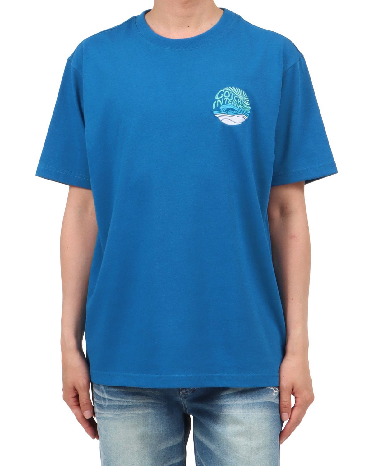 ブルー：174cm62kg(Lサイズ着用)