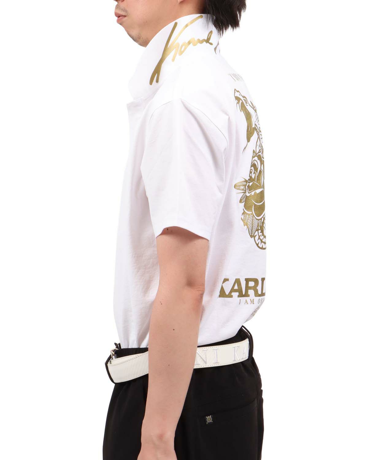 ホワイト：174cm62kg(Lサイズ着用)