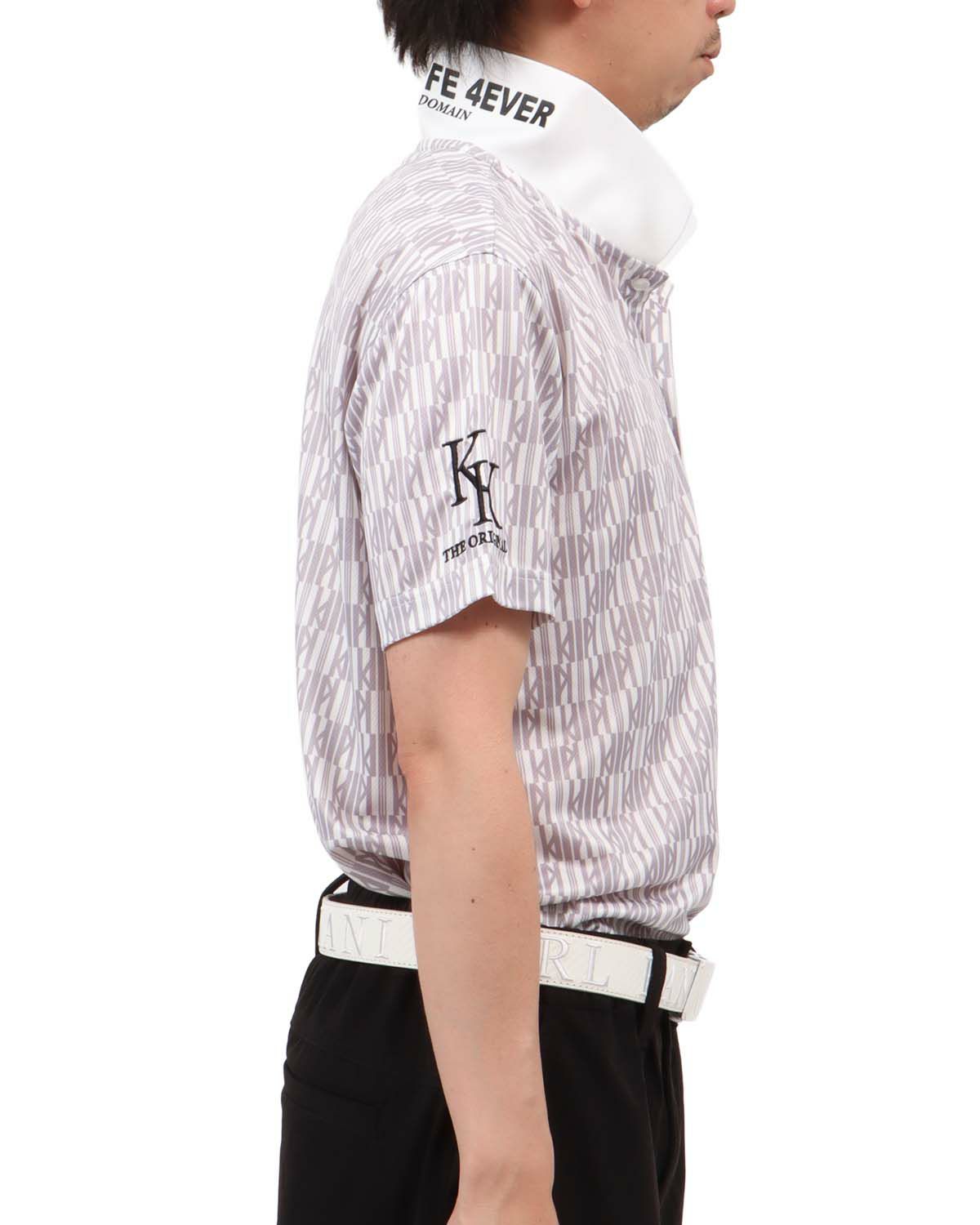 ホワイト：174cm62kg(Lサイズ着用)