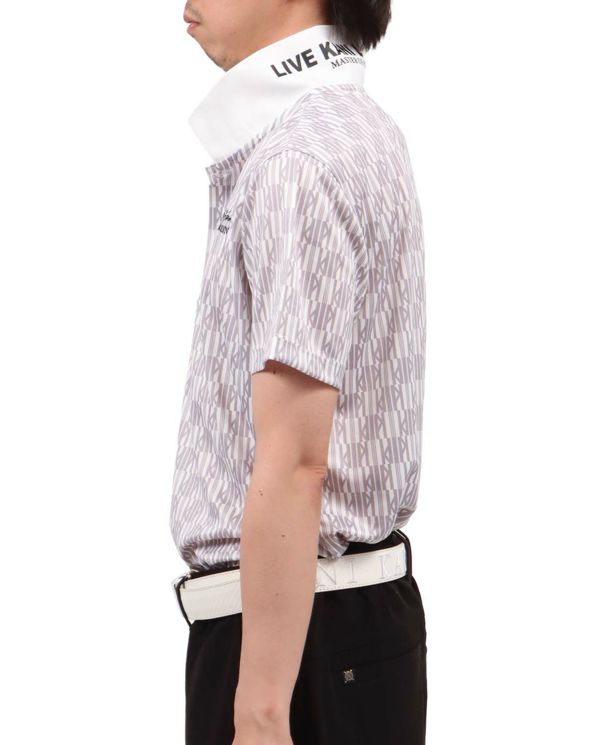 ホワイト：174cm62kg(Lサイズ着用)