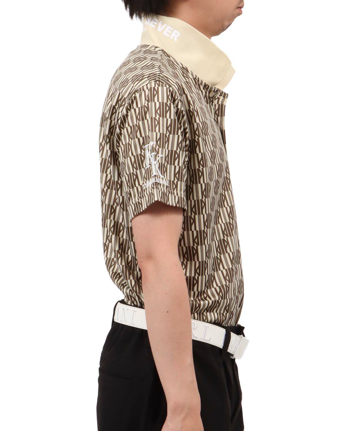 ベージュ：174cm62kg(Lサイズ着用)