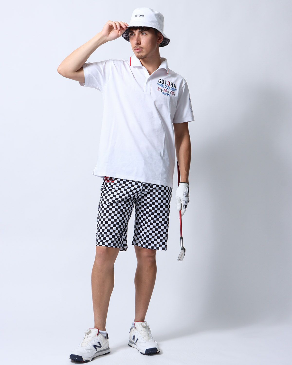 ホワイト：180cm/70kg(Mサイズ着用)