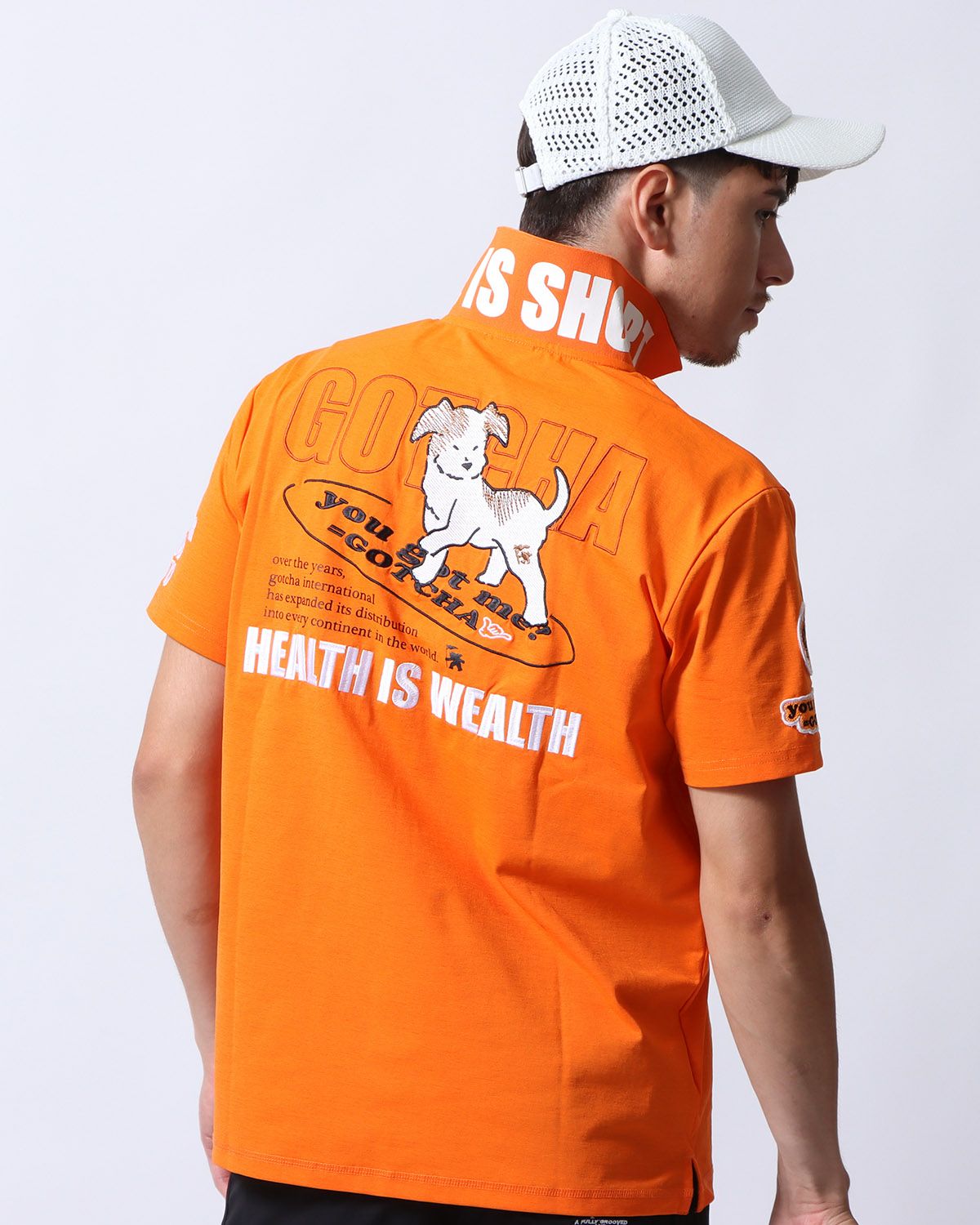 オレンジ：180cm/70kg(Lサイズ着用)