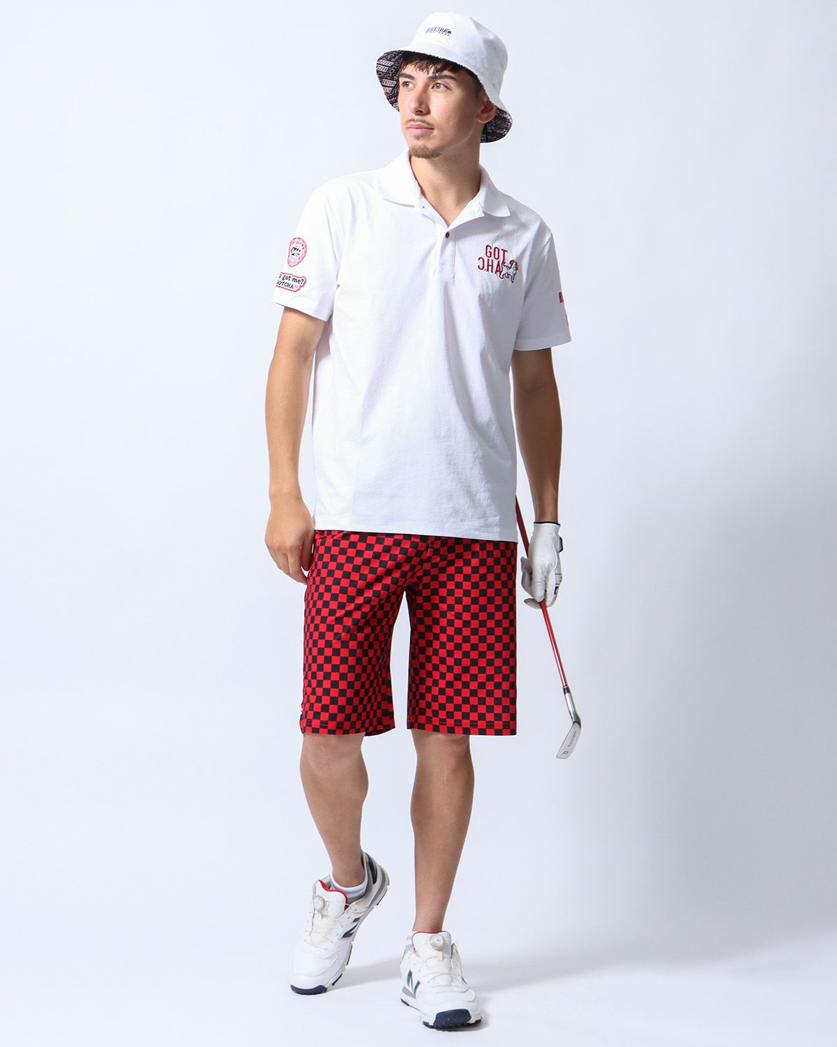 ホワイト：180cm/70kg(Lサイズ着用)