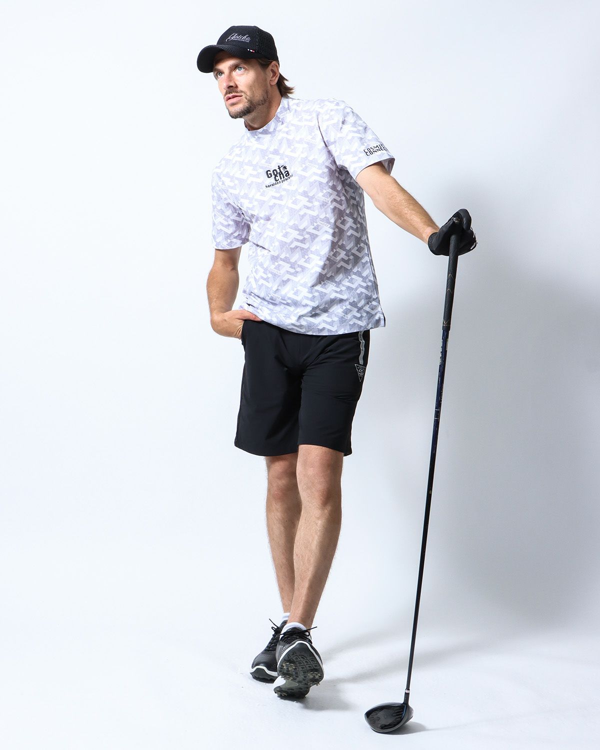 ホワイト：183cm/70kg(Lサイズ着用)