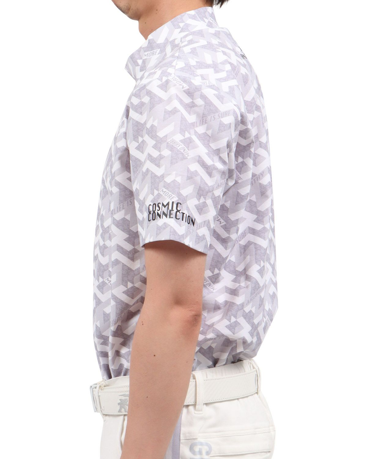 ホワイト：174cm62kg(Lサイズ着用)