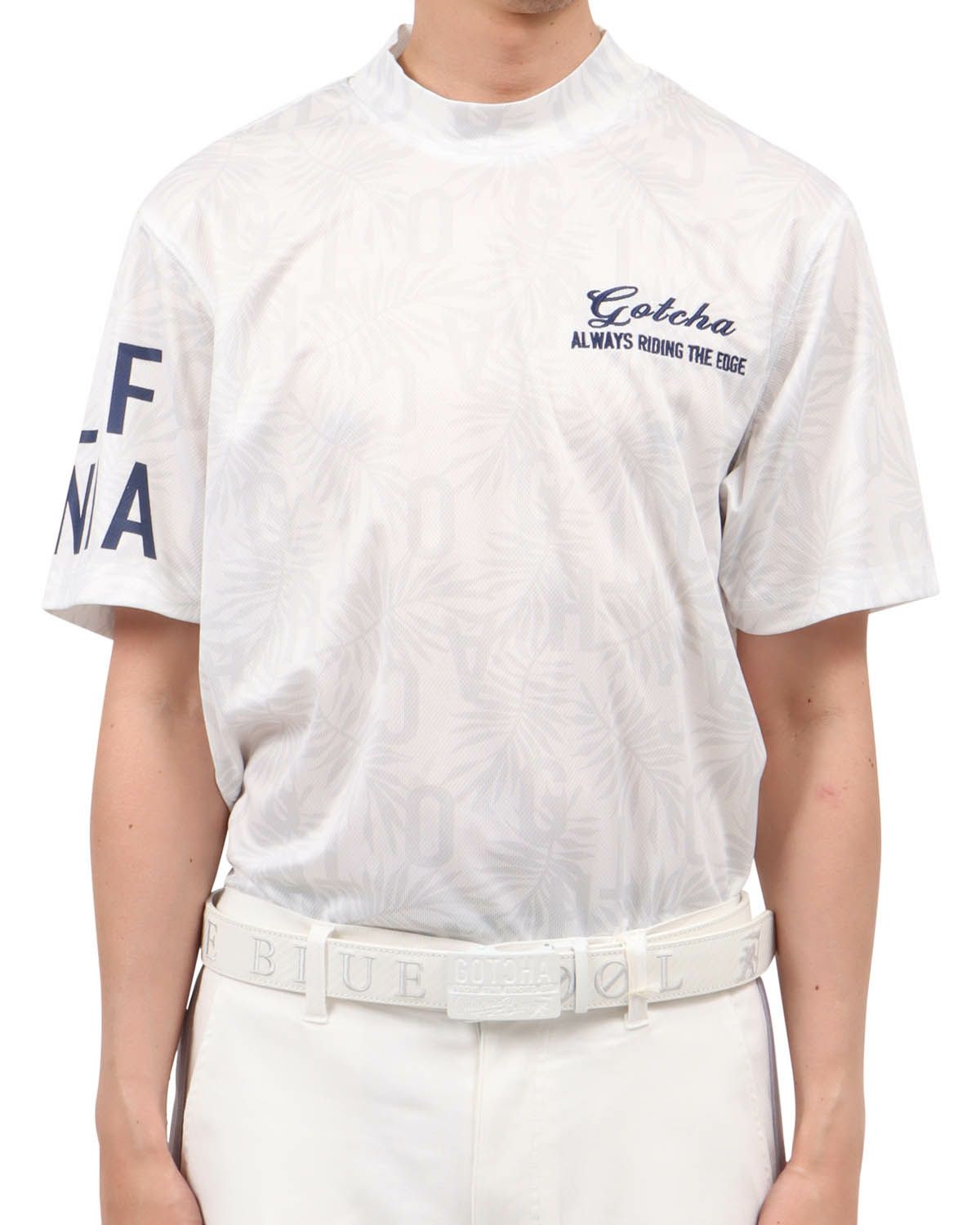 ホワイト：174cm62kg(Lサイズ着用)