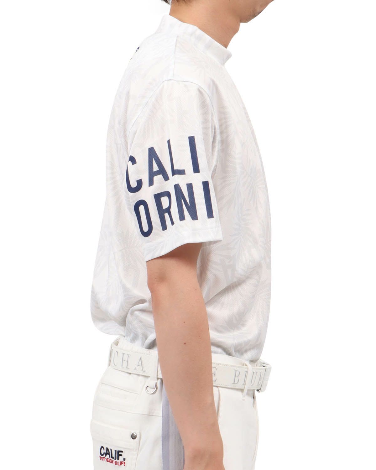 ホワイト：174cm62kg(Lサイズ着用)