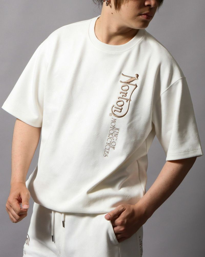 オフホワイト：178cm/75kg(Lサイズ着用)