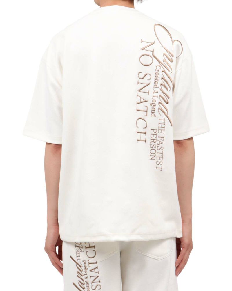 オフホワイト：174cm62kg(Lサイズ着用)