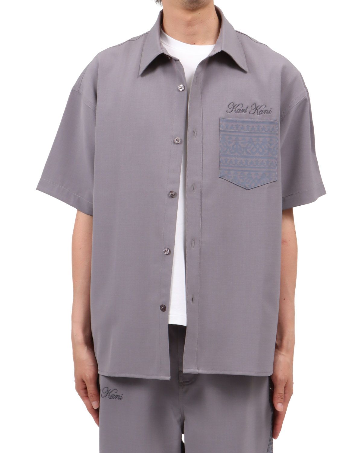 グレー：174cm62kg(Lサイズ着用)