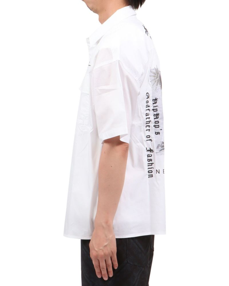 ホワイト：174cm62kg(Lサイズ着用)