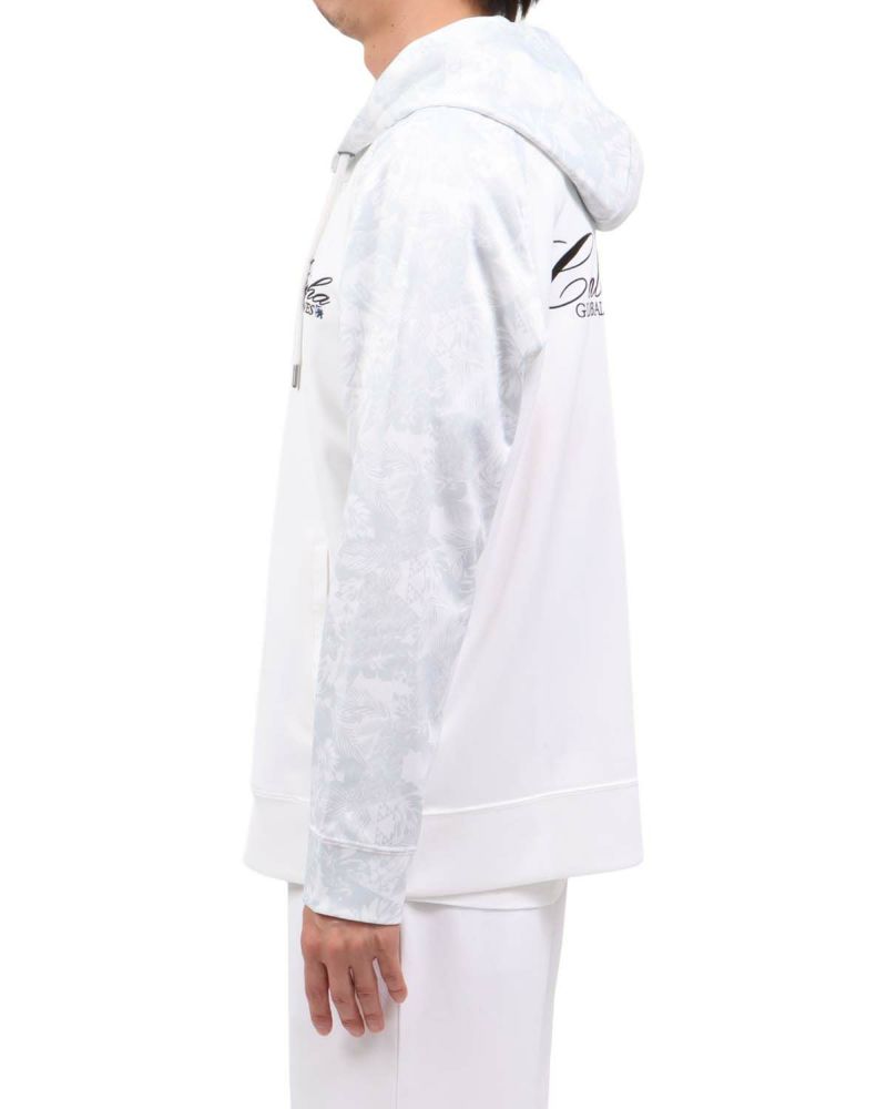 ホワイト：174cm62kg(Lサイズ着用)