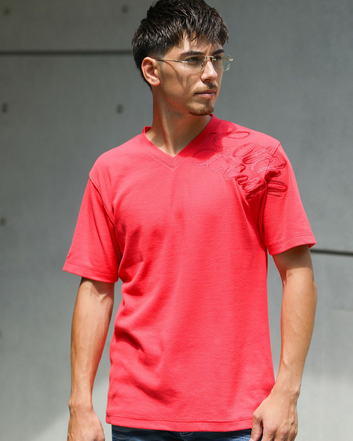 ピンク:180cm70kg(Lサイズ着用)