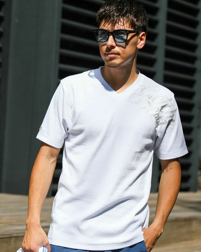 ホワイト:180cm70kg(Lサイズ着用)