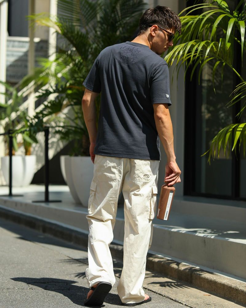 チャコール:180cm70kg(Lサイズ着用)