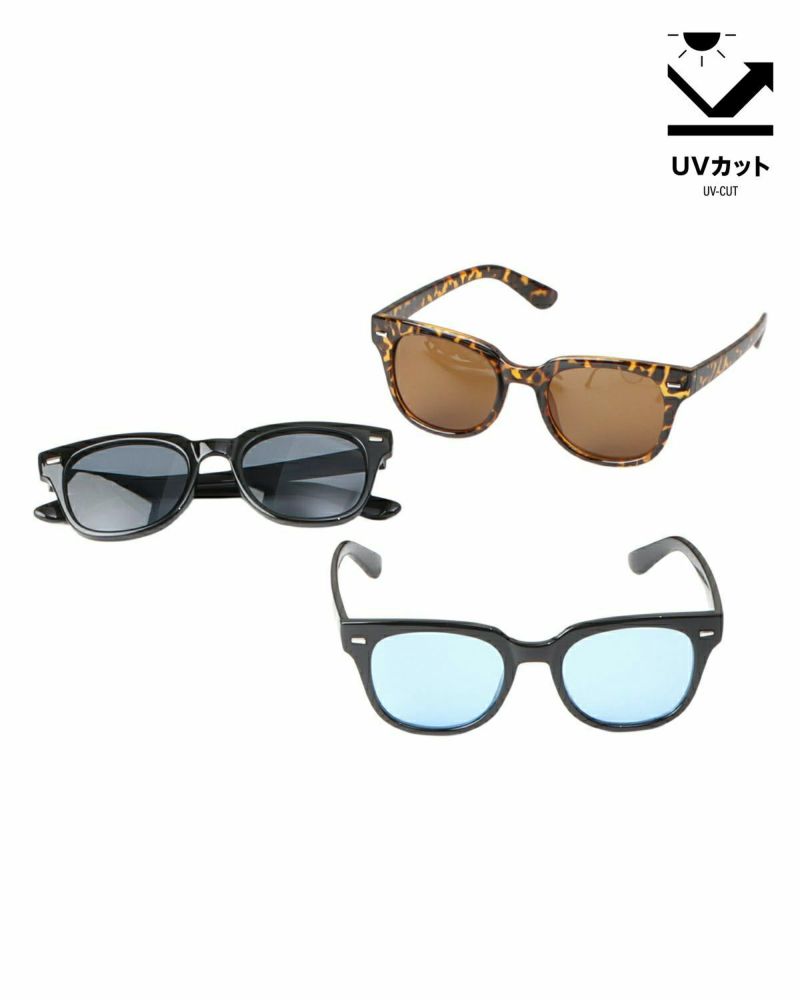 UV99%cut ウェリントン カラーレンズ サングラス