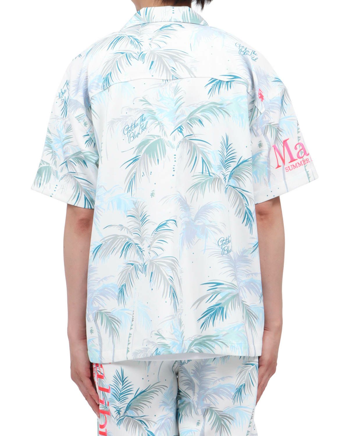 ホワイト：174cm62kg(Lサイズ着用)