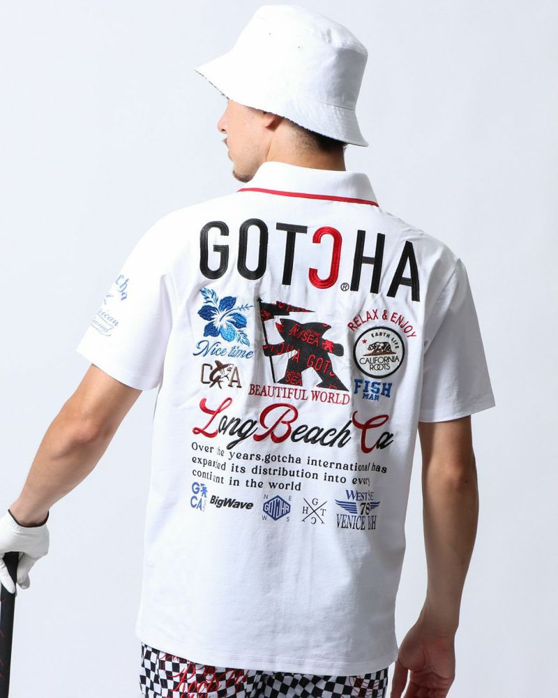 GOTCHA GOLF] ハイブリッド 多機能 フィッシュマン サーフ ポロ