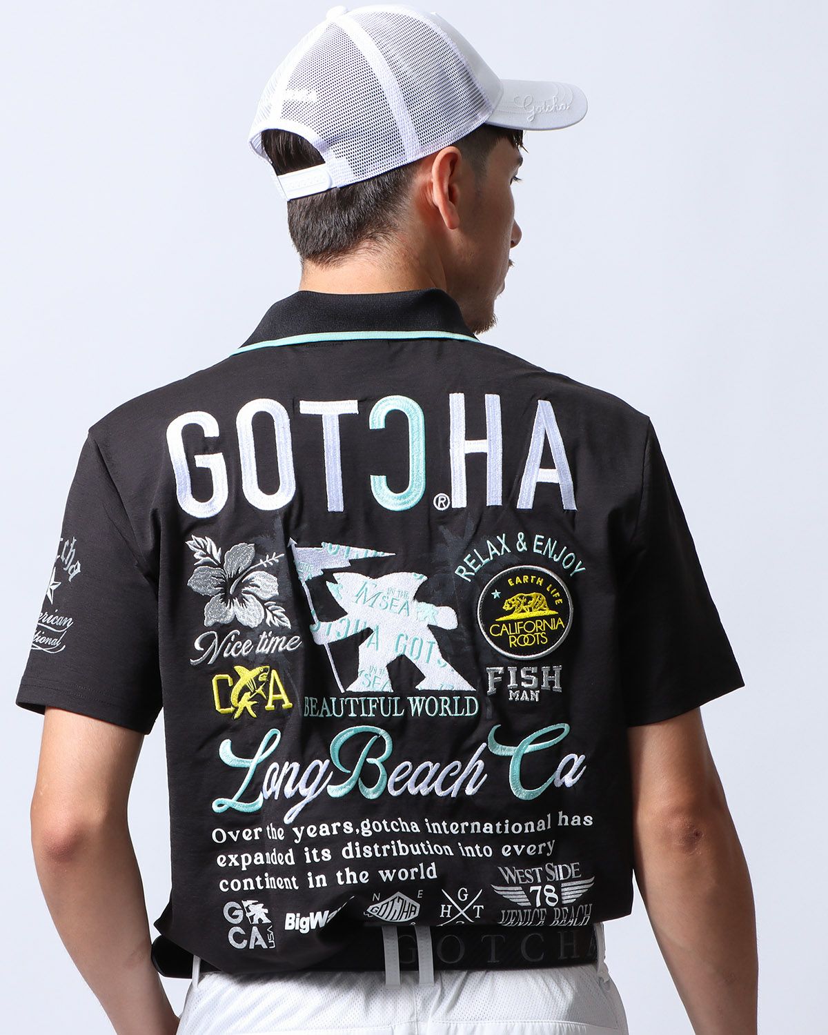 ブラック：180cm/70kg(Lサイズ着用)