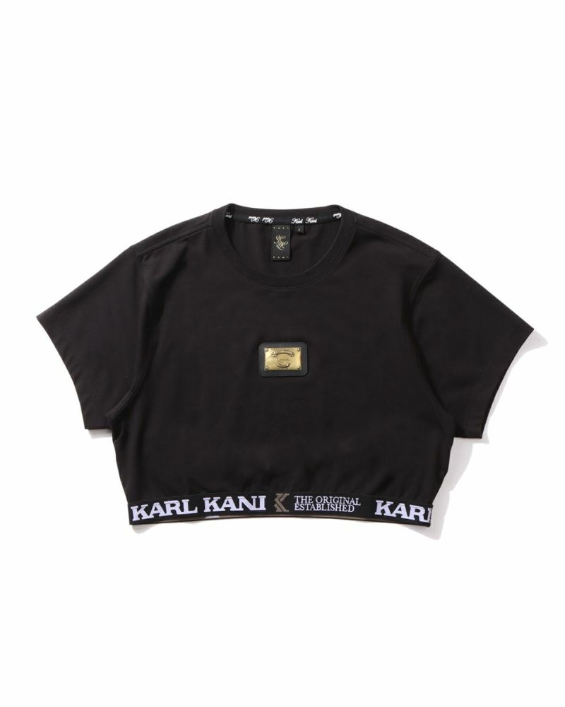 Karl Kani] ウィメンズ 接触冷感 ロゴ テープ使い ショート丈