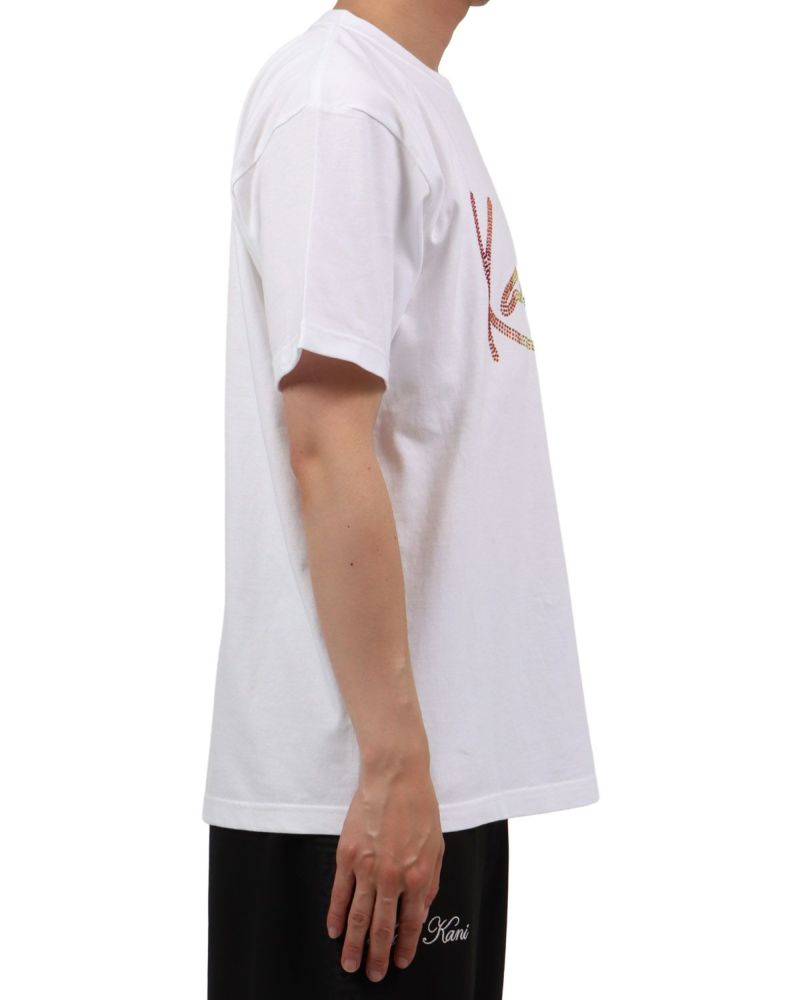 ホワイト：174cm62kg(Lサイズ着用)