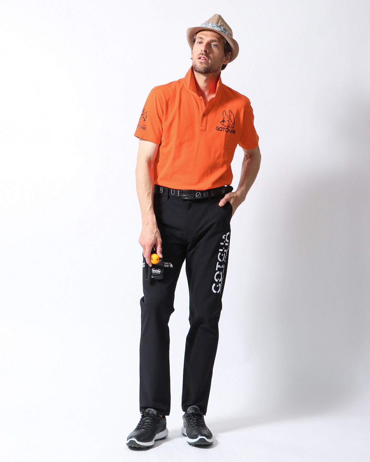 オレンジ：183cm/70kg(Lサイズ着用)