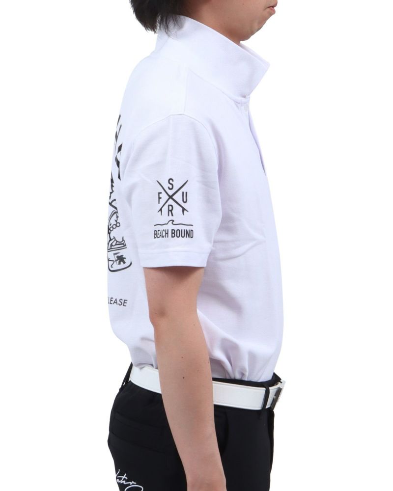 ホワイト：174cm62kg(Lサイズ着用)