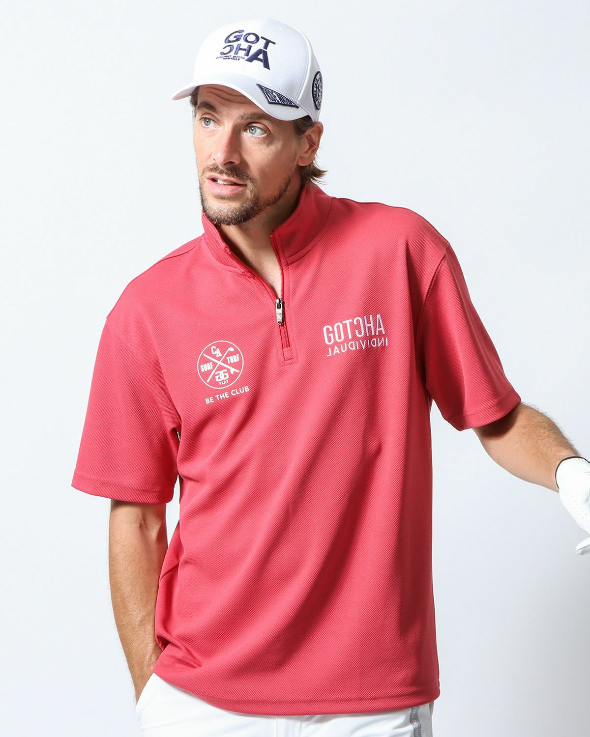GOTCHA GOLF ガッチャゴルフ ポロシャツ 赤 XLサイズ 新品タグ付き GOTCHA GOLF ガッチャゴルフ ポロシャツ ゴルフウェア メンズ M