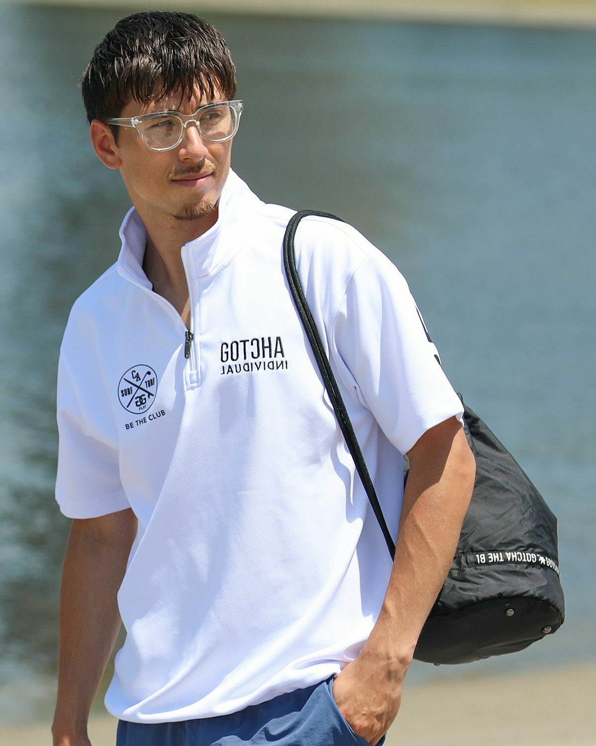 ホワイト：180cm/70kg(Lサイズ着用)