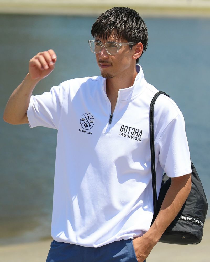 ホワイト：180cm/70kg(Lサイズ着用)