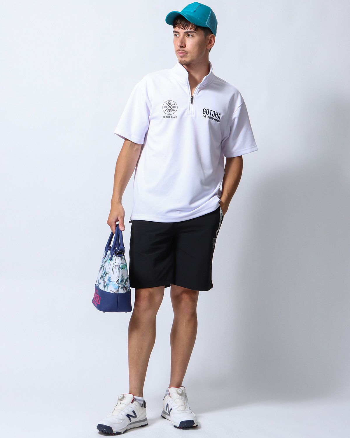 ホワイト：180cm/70kg(Lサイズ着用)